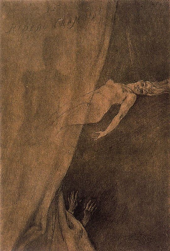 Illustration of 'Les Diaboliques' by Felicien Rops