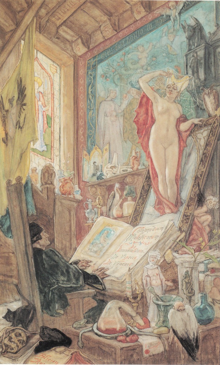 Incantation by Felicien Rops