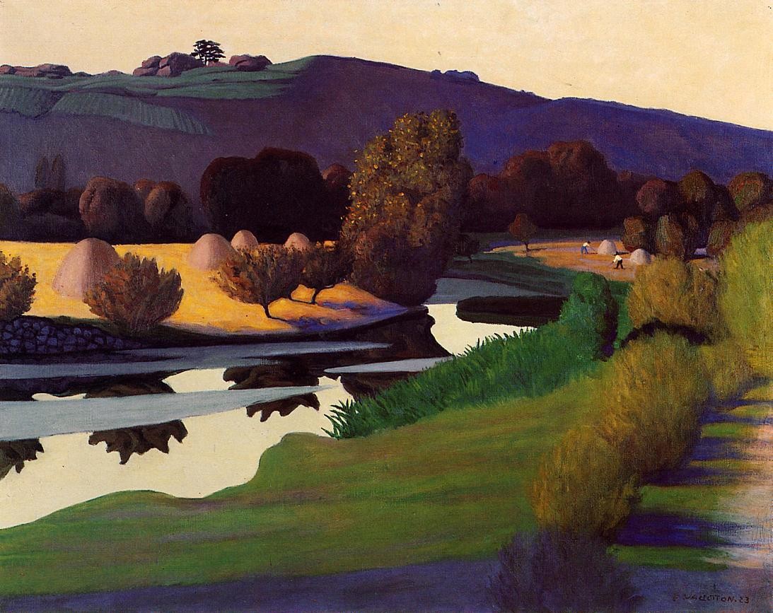 Evening on the Loire by Felix Vallotton