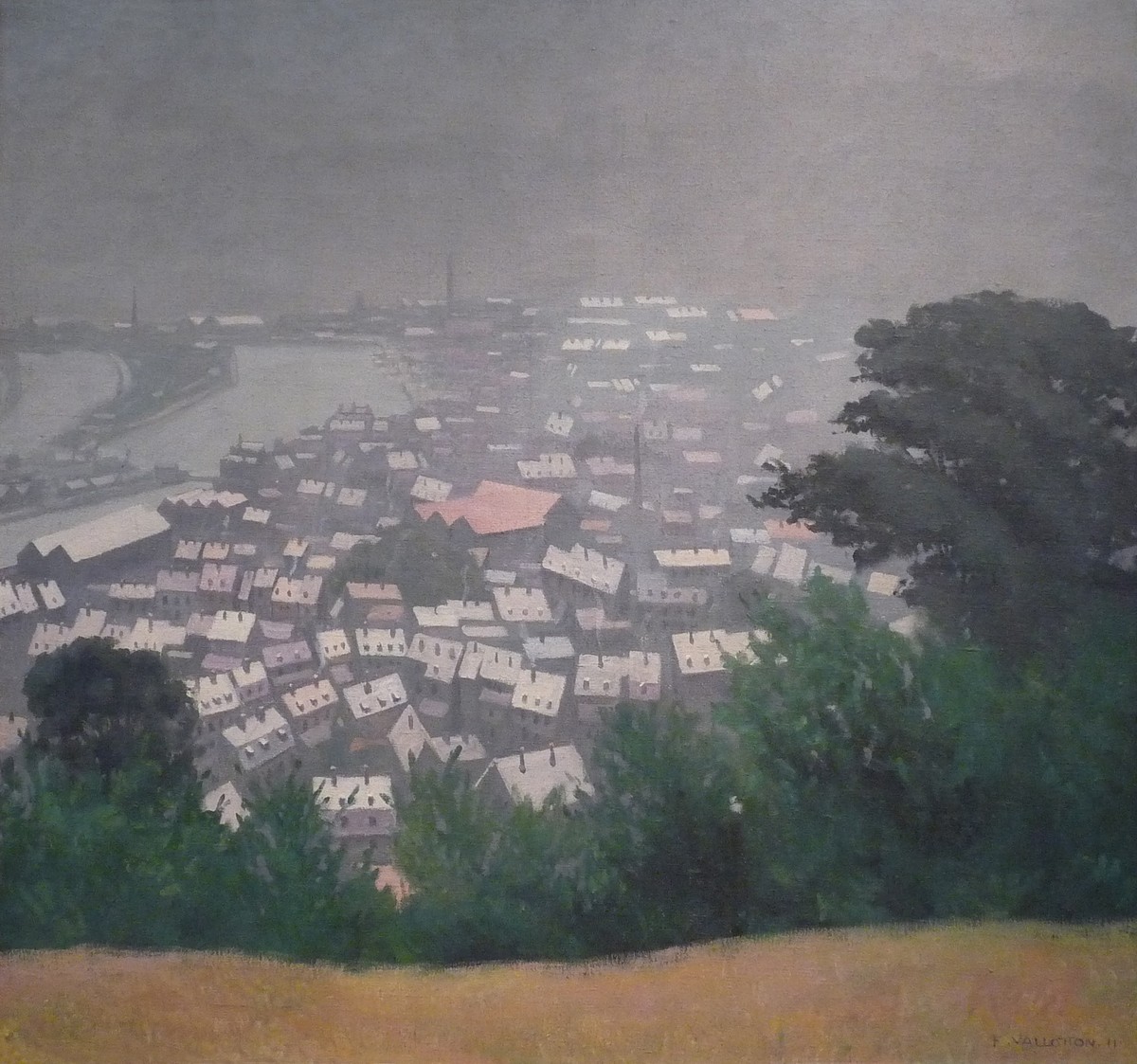 Honfleur in the mist by Felix Vallotton