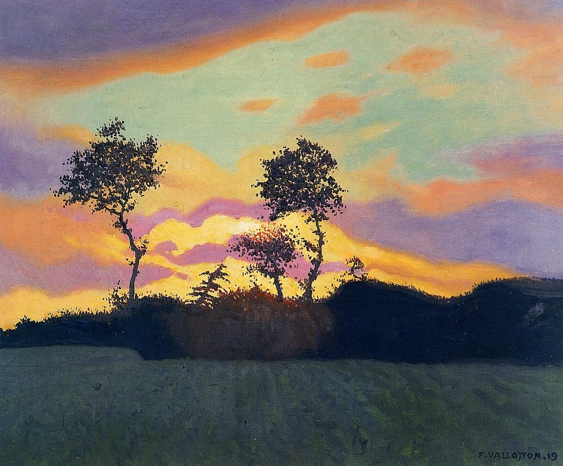 Landscape at Sunset by Felix Vallotton