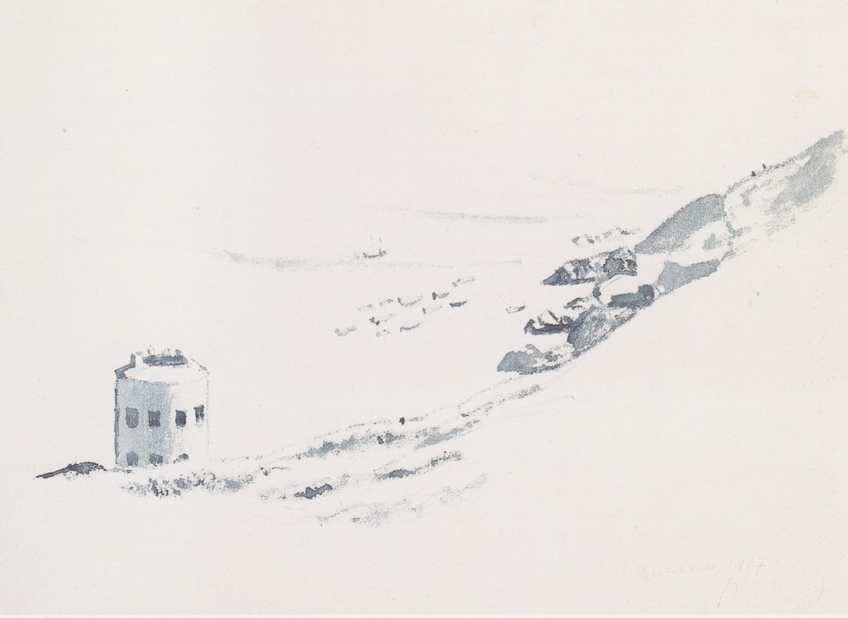 Martello tower in Guernsey by Felix Vallotton