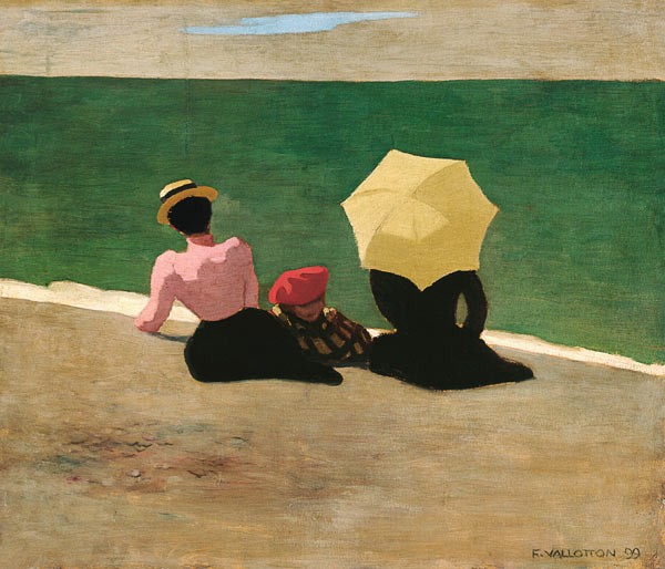 On the Beach by Felix Vallotton