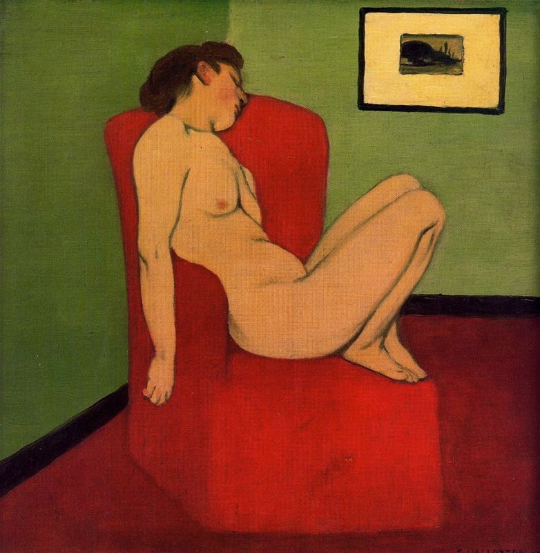 Seated Female Nude by Felix Vallotton