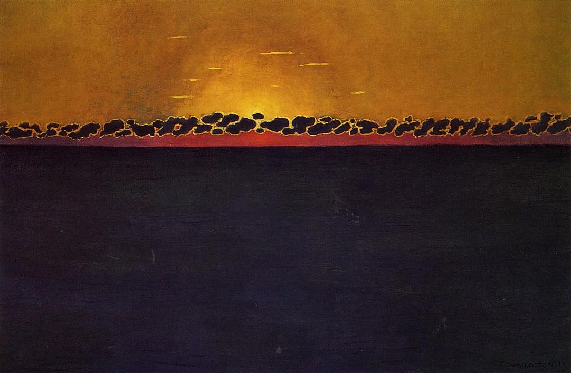 Sunset, Gray Blue High Tide by Felix Vallotton