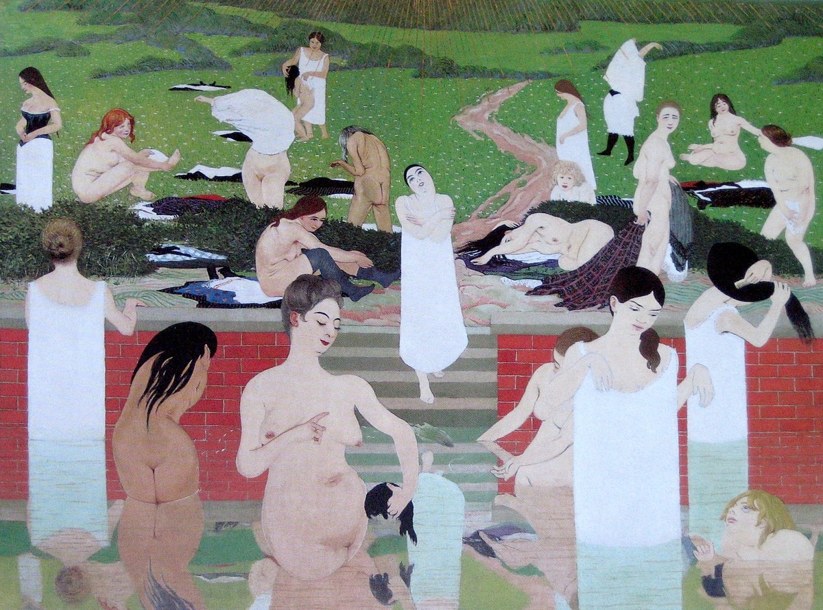 The Bath, Summer Evening by Felix Vallotton
