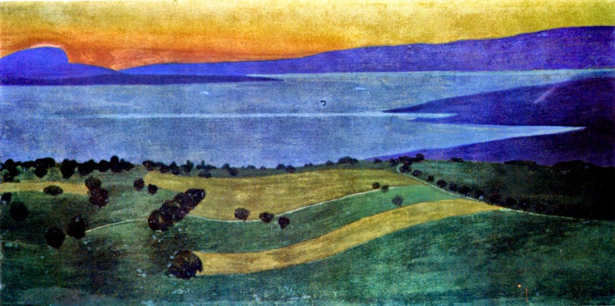 The Lake Leman, effect of the evening by Felix Vallotton