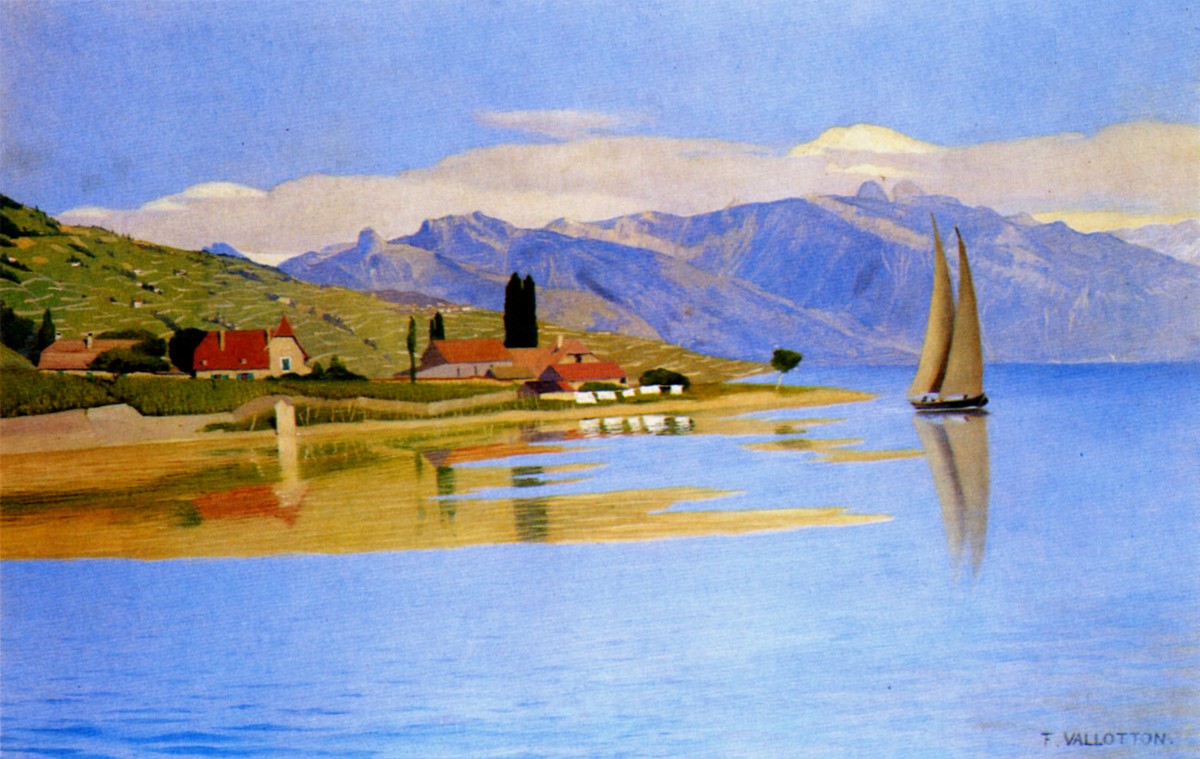 The Port of Pully by Felix Vallotton