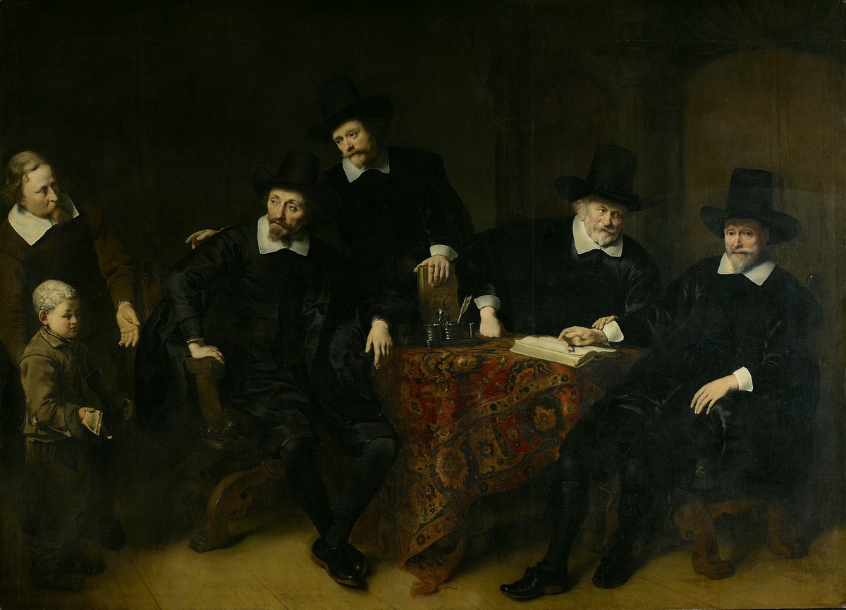 Four Governors of the Amsterdam Leper Asylum by Ferdinand Bol