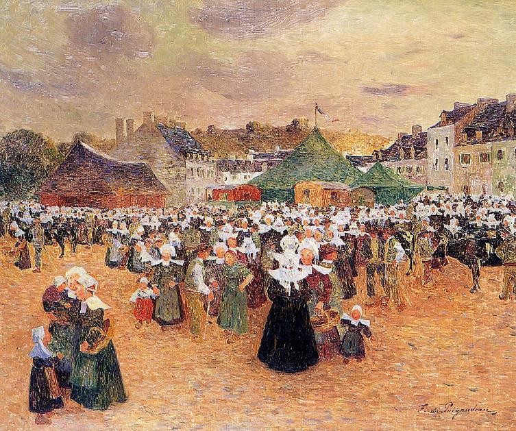 The Fair at Pont-aven by Ferdinand du Puigaudeau