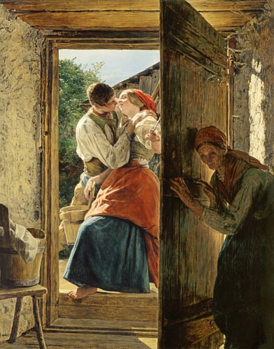 Love Surprise by Ferdinand Georg Waldmüller