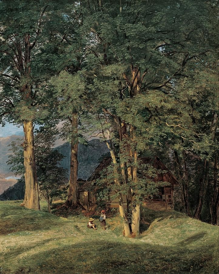 Maple trees near Ischl by Ferdinand Georg Waldmüller