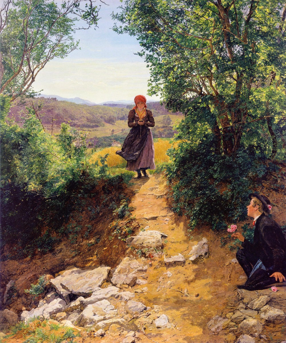 The expected woman by Ferdinand Georg Waldmüller