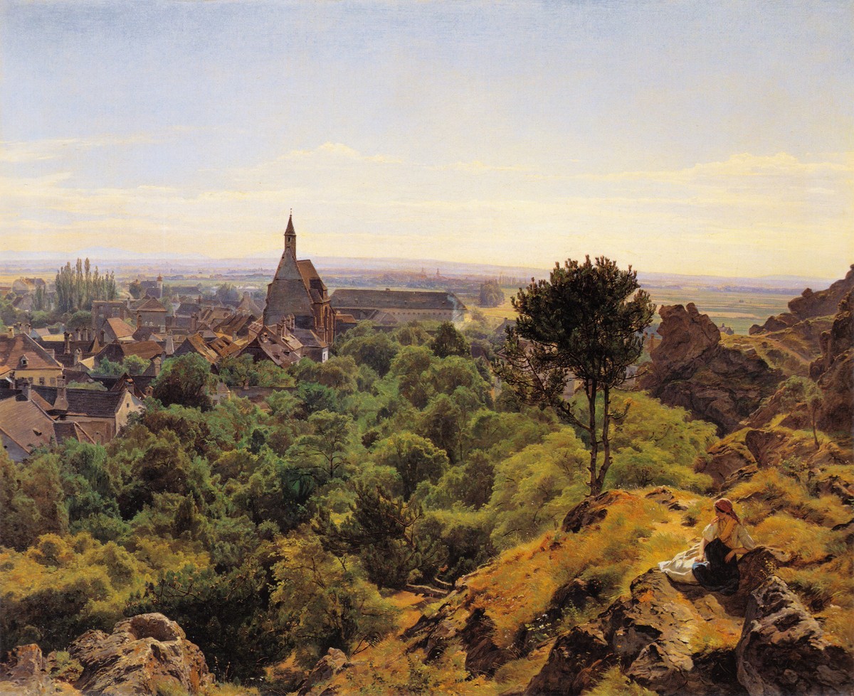 View to Mödling by Ferdinand Georg Waldmüller
