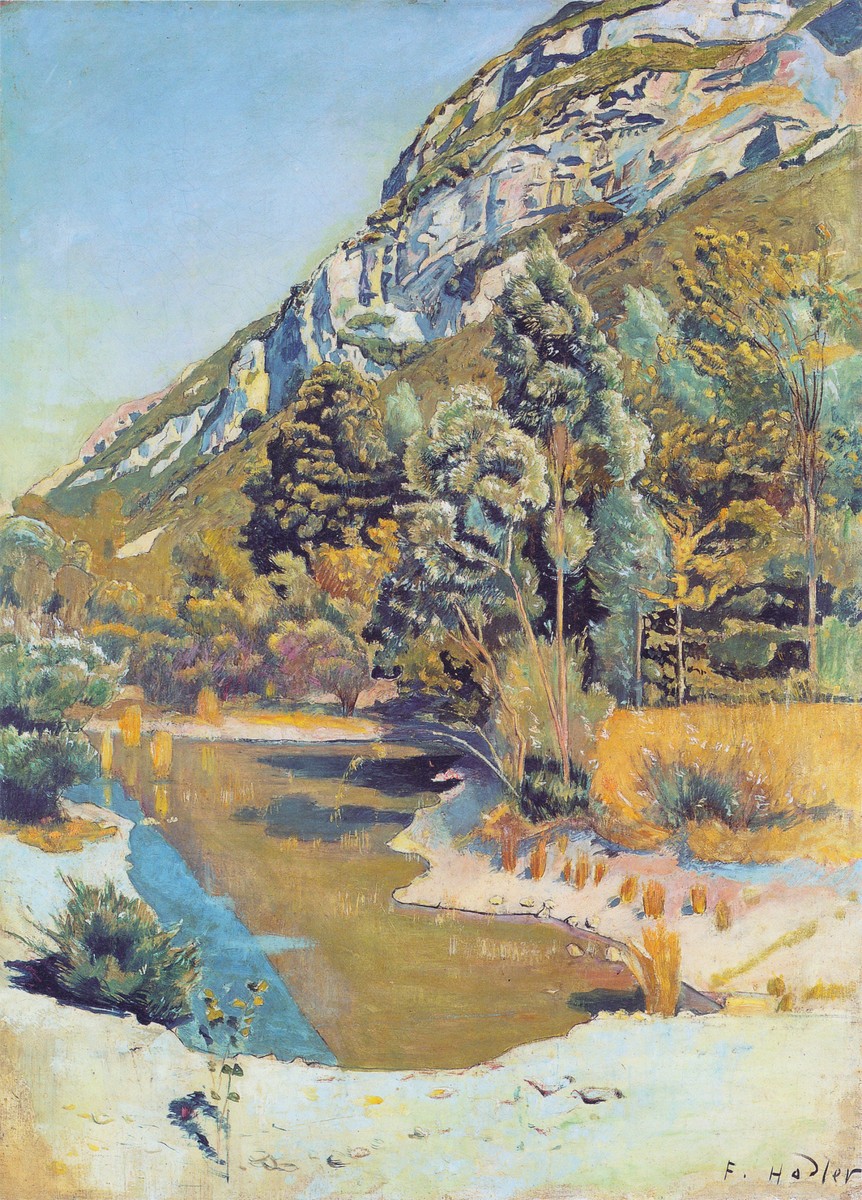 At the foot of the Petit Saleve by Ferdinand Hodler