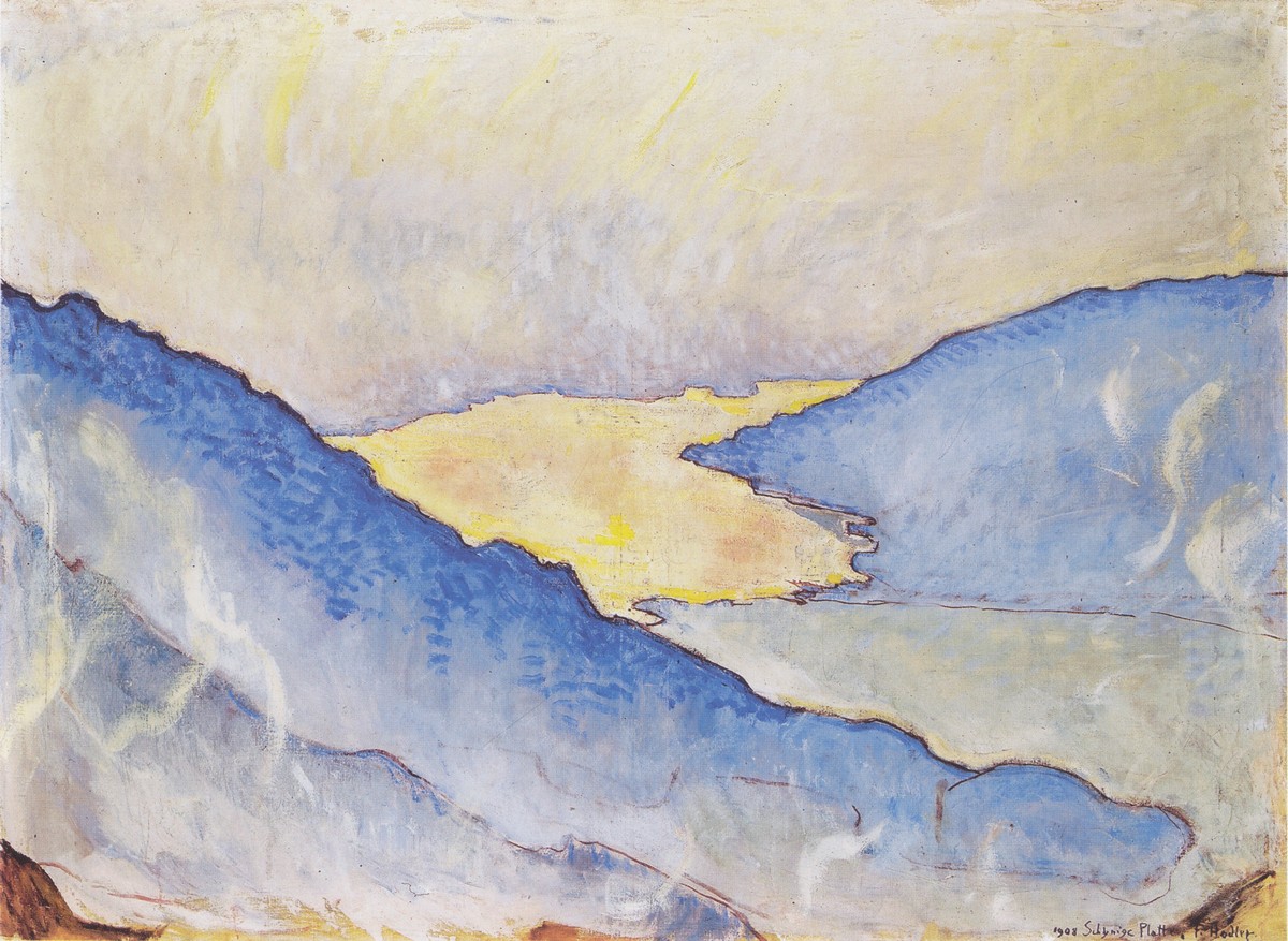 Evening mist on Lake Thun by Ferdinand Hodler