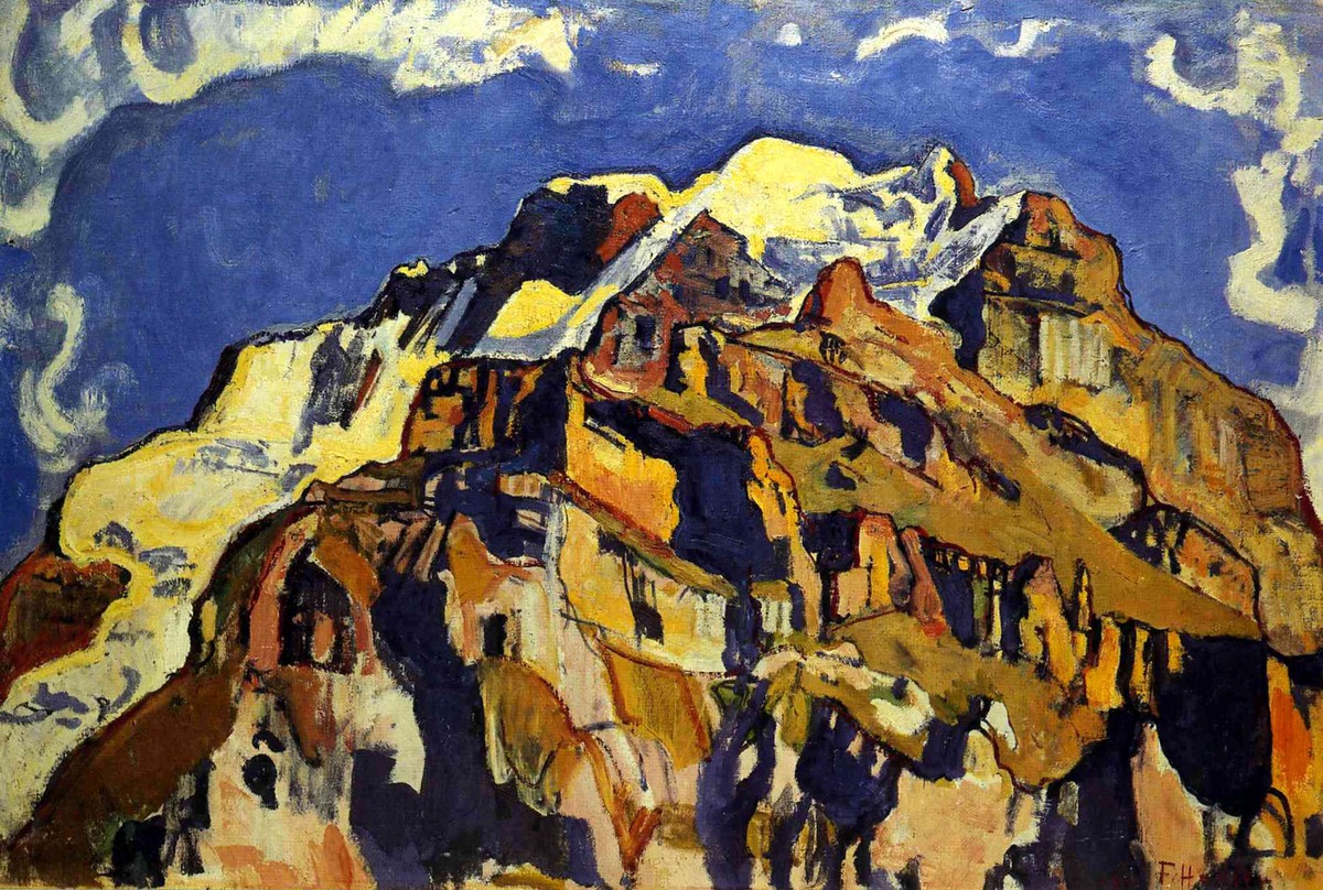 Jungfrau and Silverhorn, as Seen from Murren by Ferdinand Hodler