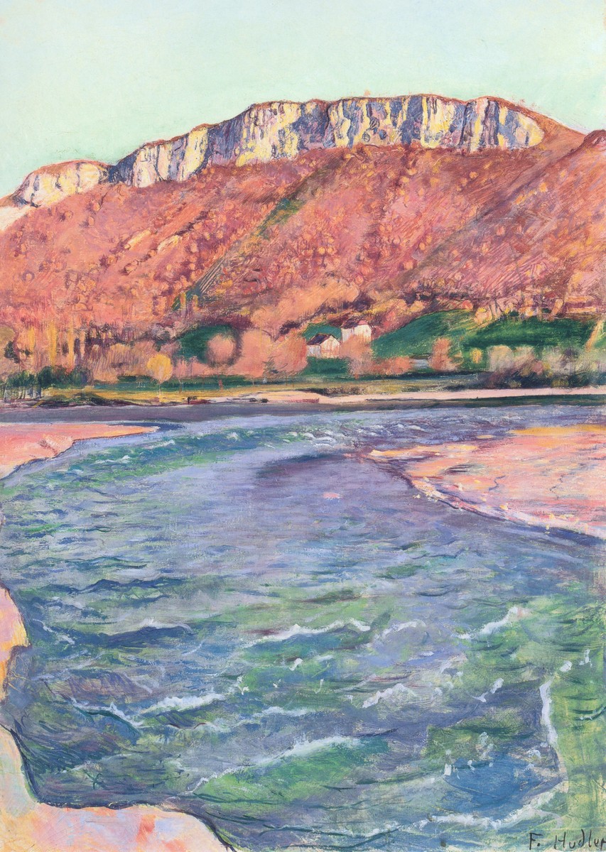 Saleve in autumn by Ferdinand Hodler
