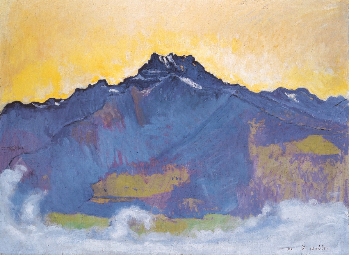 The Dents du Midi from Chesieres by Ferdinand Hodler