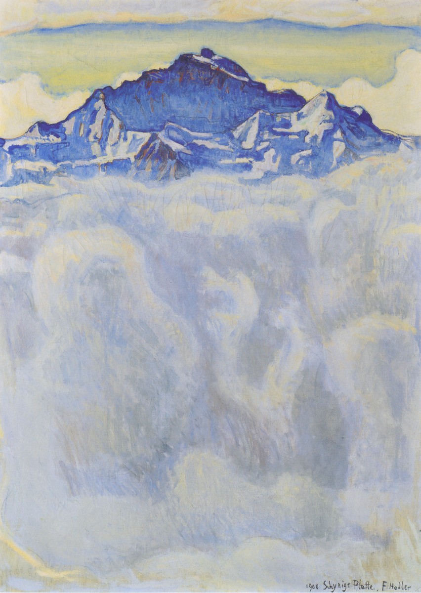 The maiden of the mist over the sea by Ferdinand Hodler