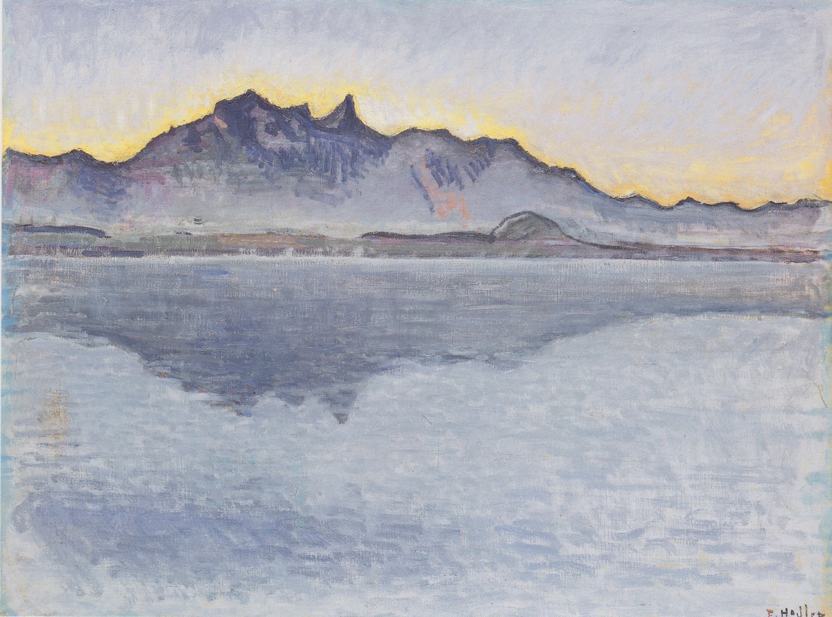 Thun, Stockhornkette, evening by Ferdinand Hodler