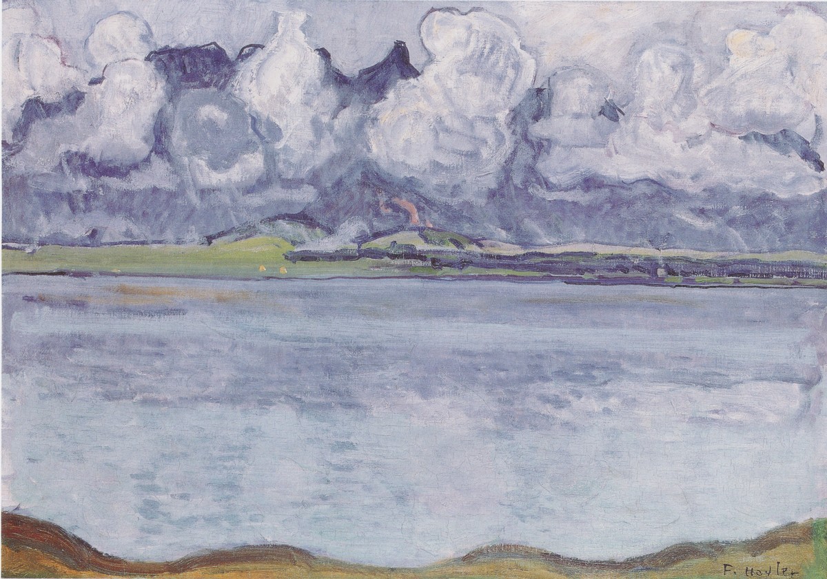 Thun, Stockhornkette, in clouds by Ferdinand Hodler