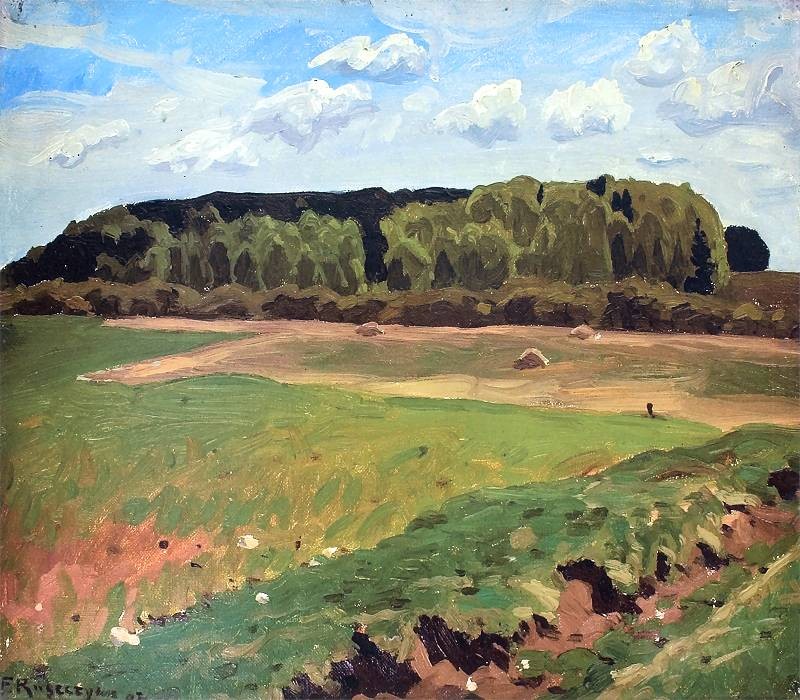 Sloneczny pejzaz by Ferdynand Ruszczyc