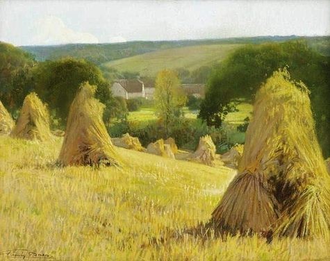 Sheaves of corn by Firmin Baes