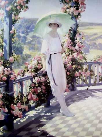Sunny terrace by Firmin Baes