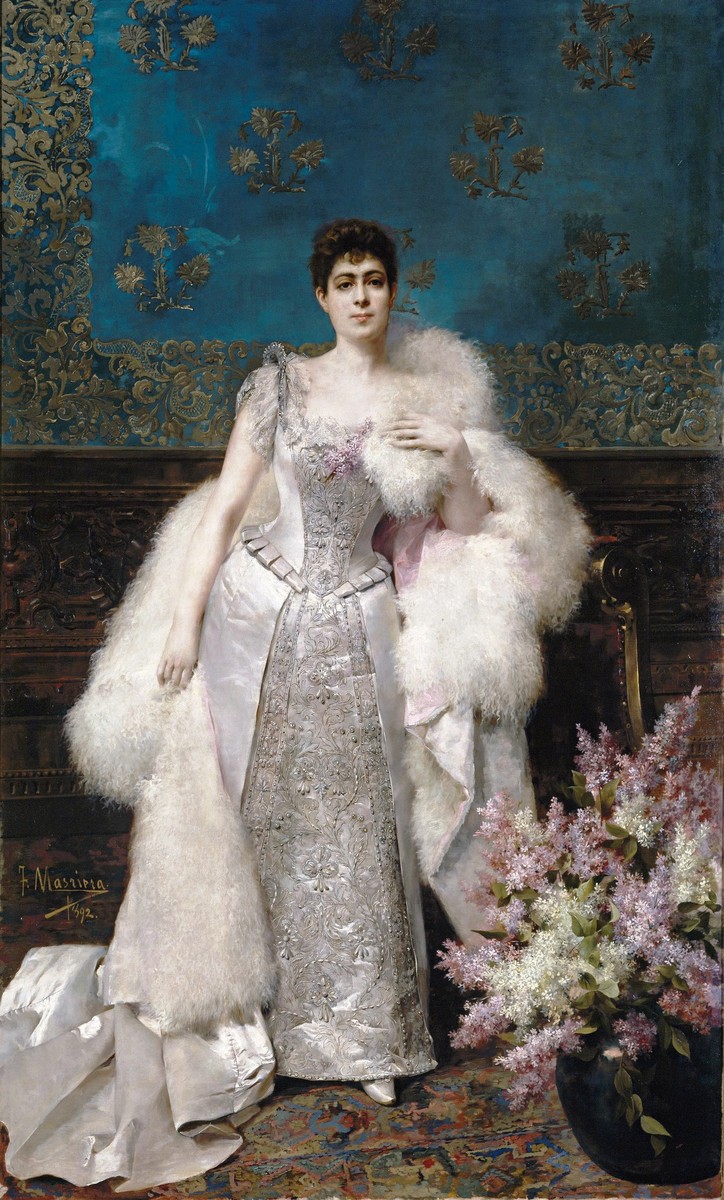 Francisca Aparicio Y Mérida, Marquise Consort of Vistabella by Francesc Masriera