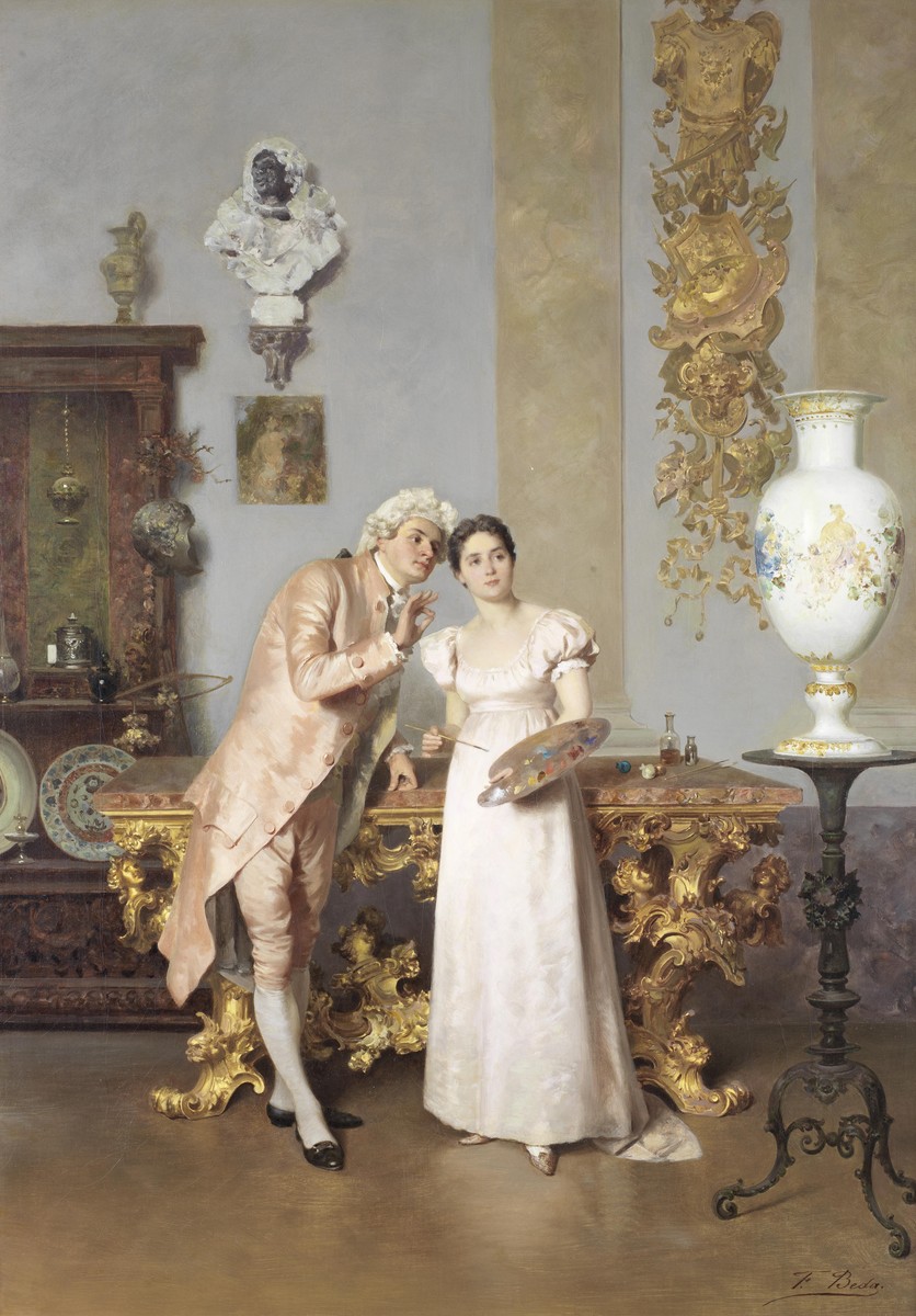The art lesson by Francesco Beda