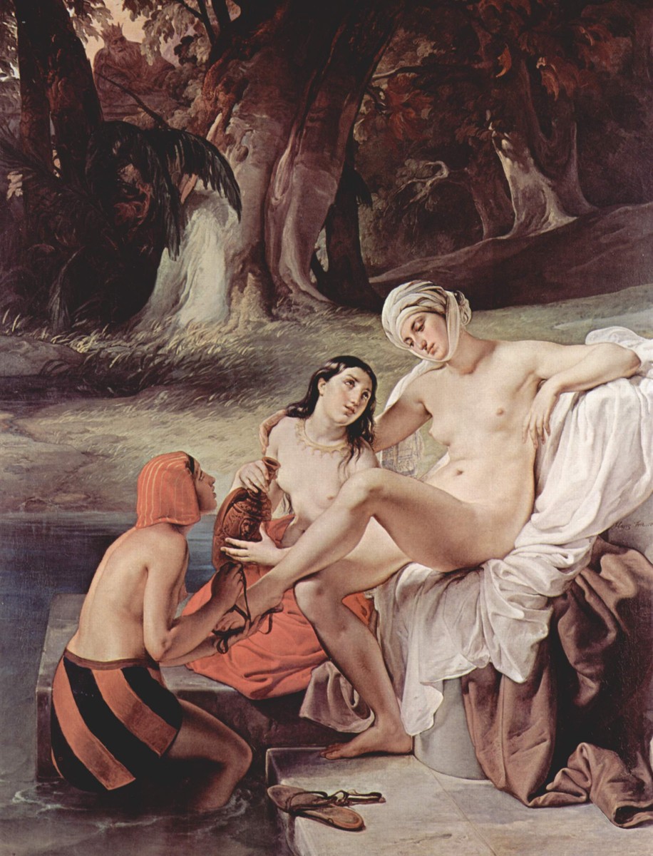 Bathing Bathsheba by Francesco Hayez
