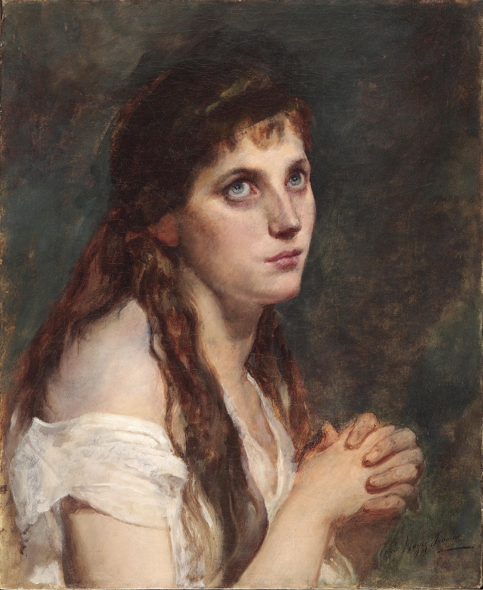 Girl with folded hands by Francesco Hayez