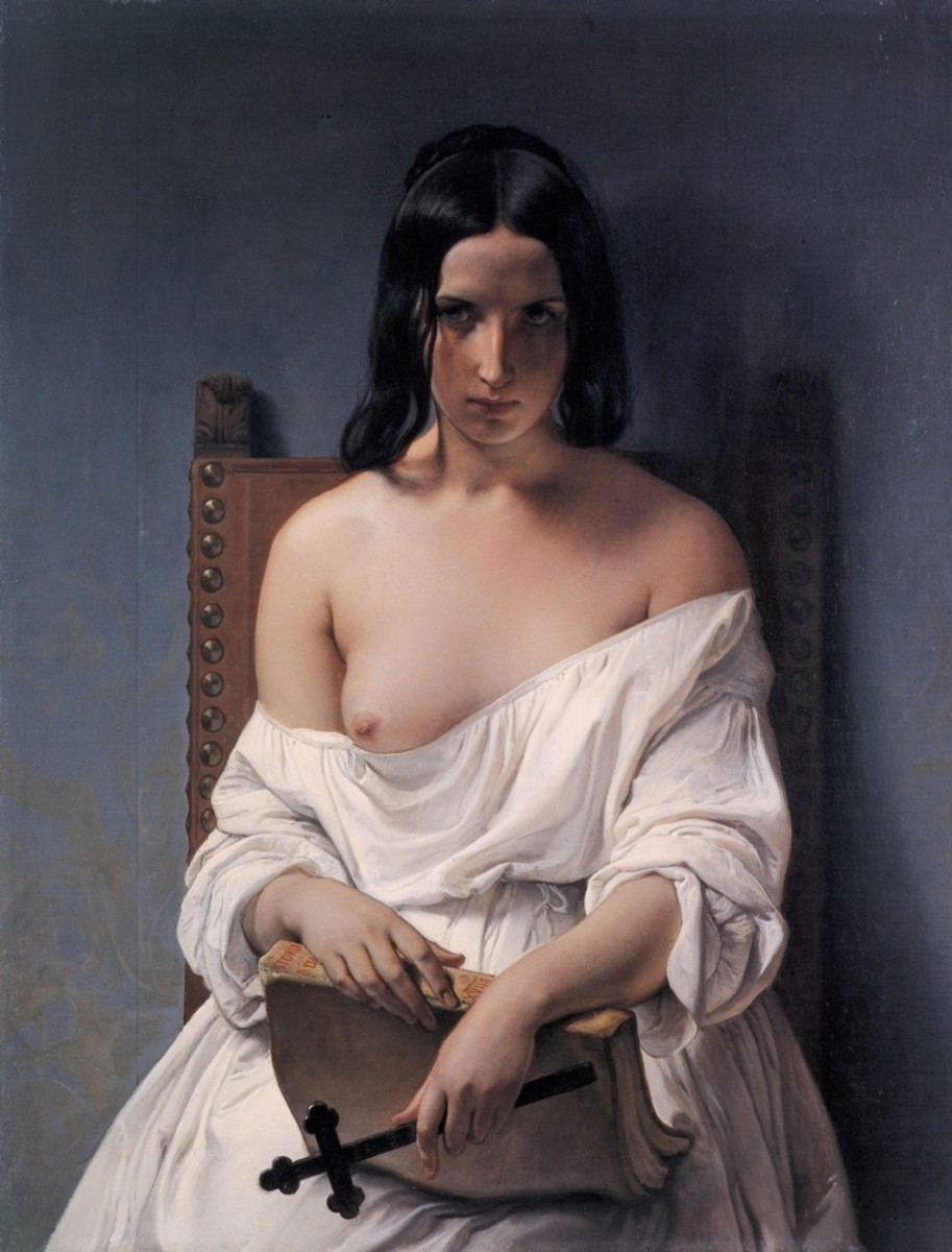 Meditation on the History of Italy (1st version) by Francesco Hayez
