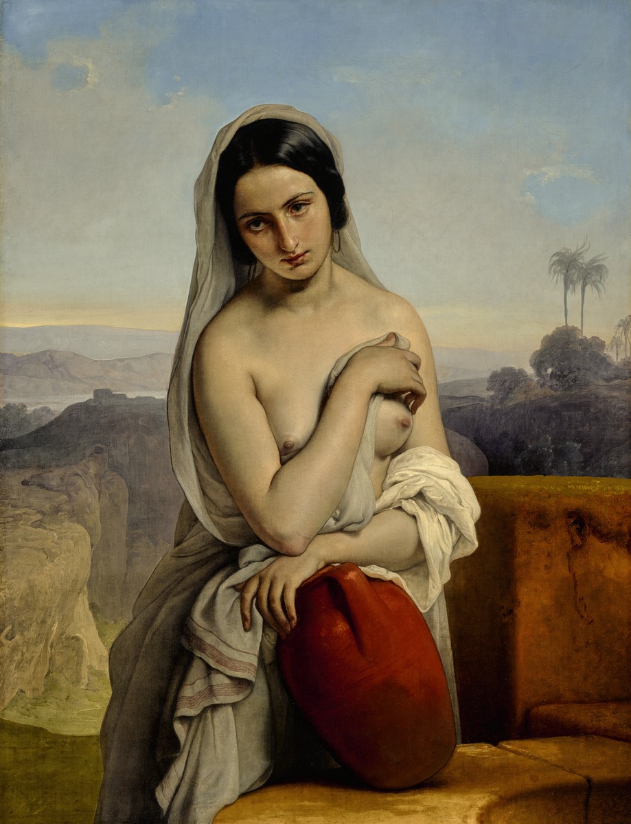 Rebecca at the well by Francesco Hayez