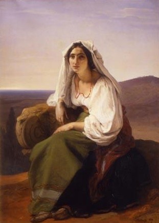 Woman from Ciociaria (Roman peasant woman) by Francesco Hayez