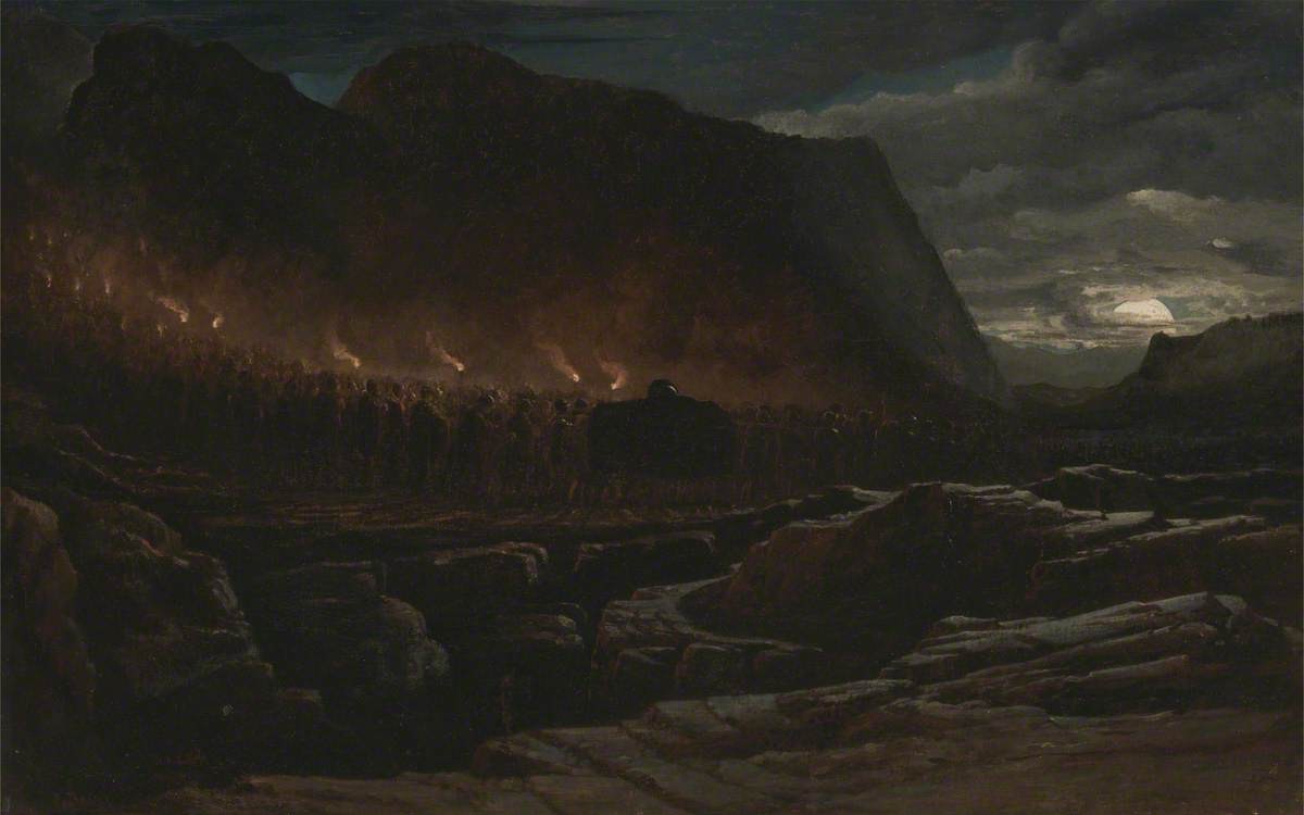 A Mountain Chieftain's Funeral by Francis Danby