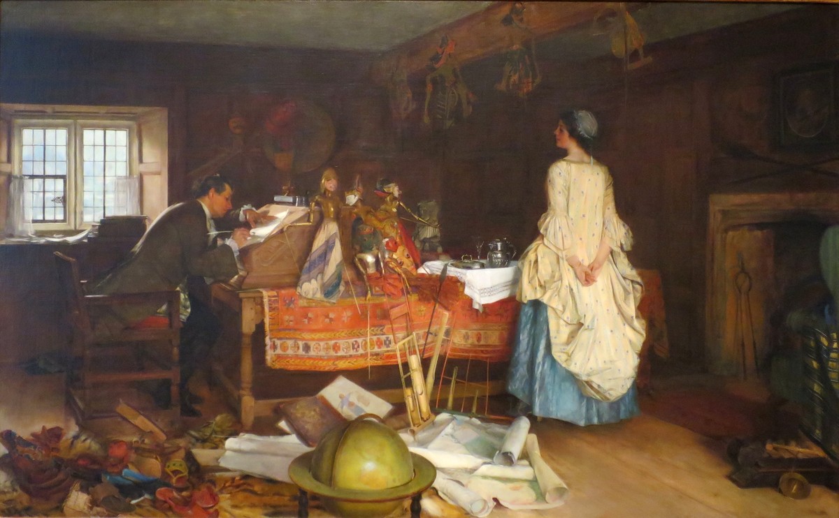 The Expansionist (the Traveled Man) by Francis Davis Millet
