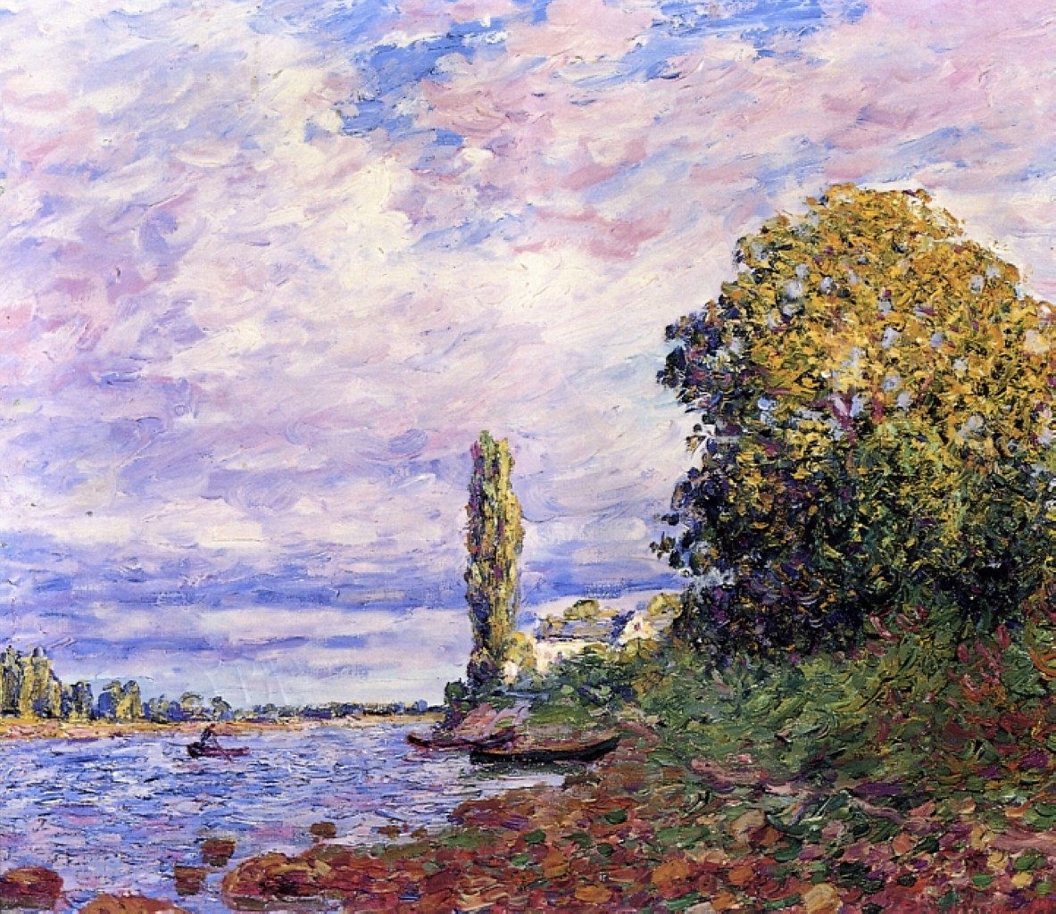 The Effect of Sunlight on the Banks of the Loing by Francis Picabia
