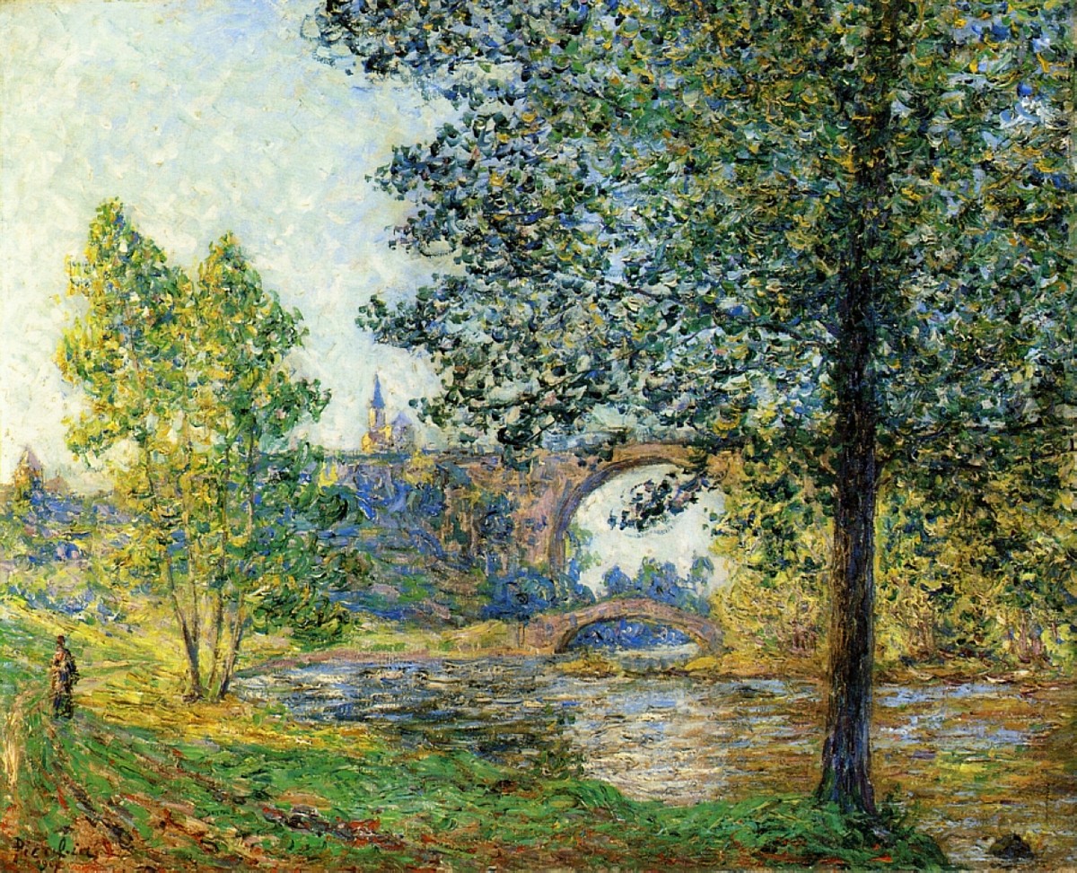 The Eure in the Twilight Sun by Francis Picabia