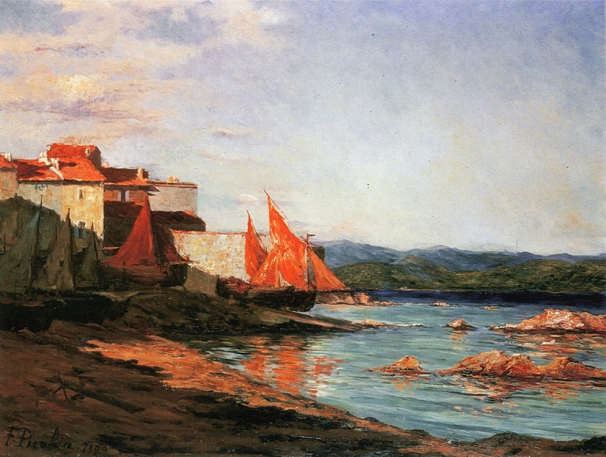 The point of the port of Saint-Tropez by Francis Picabia