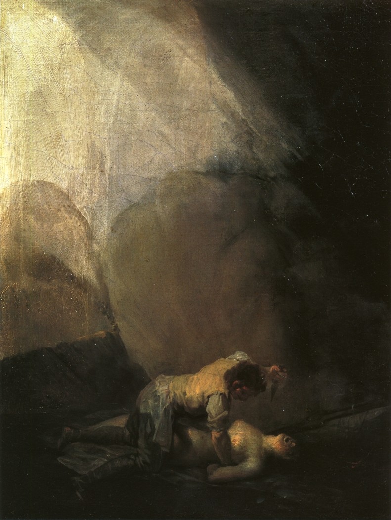 Brigand Murdering a Woman by Francisco Goya