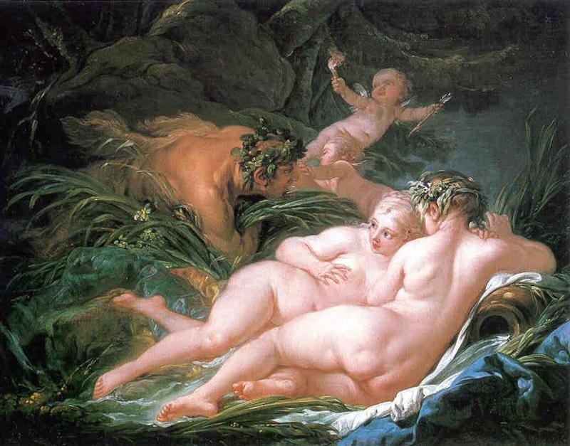 Pan and Syrinx by Francois Boucher