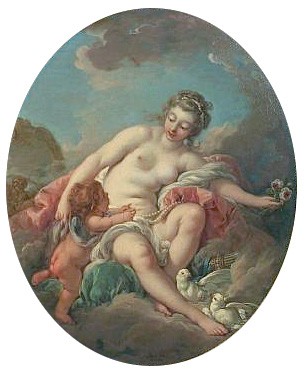 Venus Restraining Cupid by Francois Boucher