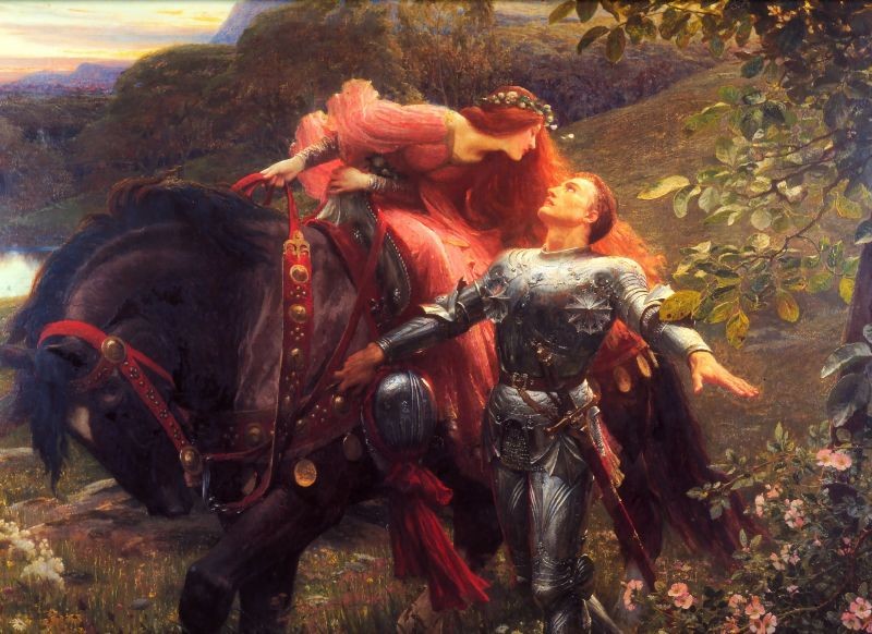 The Beautiful Lady Without Pity (La Belle Dame Sans Merci) by Frank Dicksee