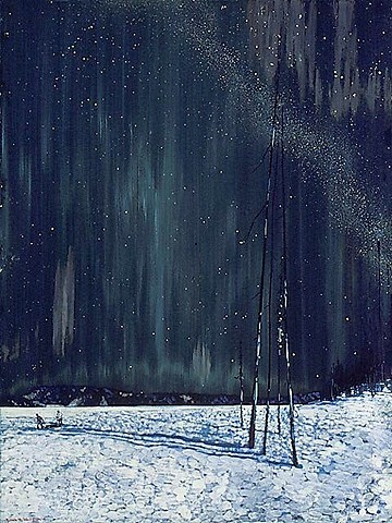 A Northern Night by Frank Johnston