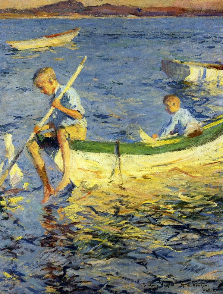 Boating at Vinalhaven by Frank W. Benson