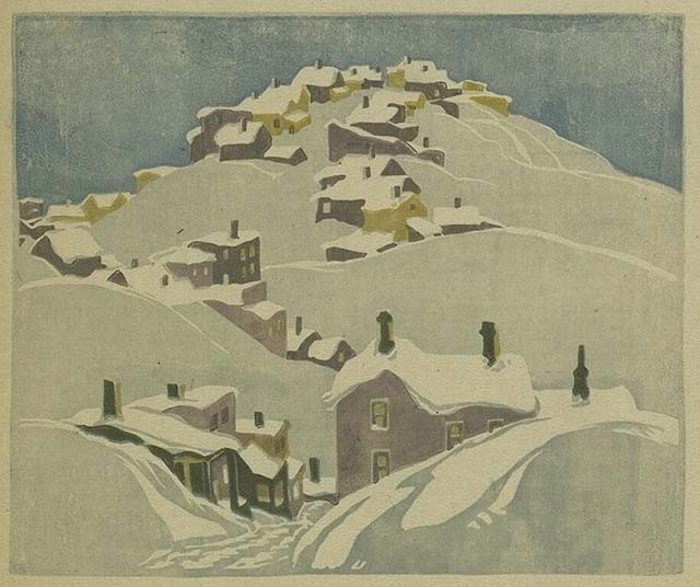 Houses, Cobalt by Franklin Carmichael