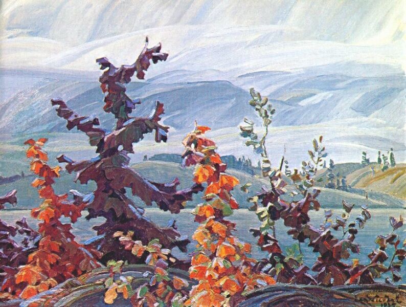 Scrub Oaks and Maples by Franklin Carmichael