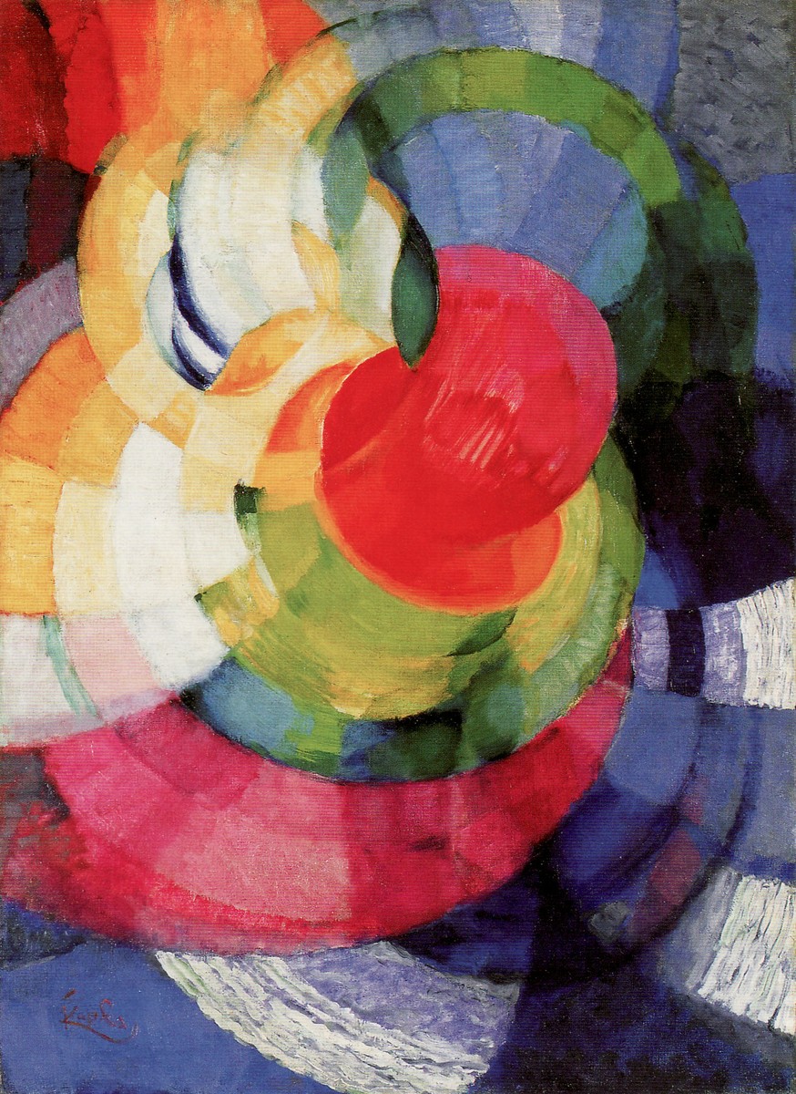 Disks of Newton, Study for Fugue in Two Colors by Frantisek Kupka